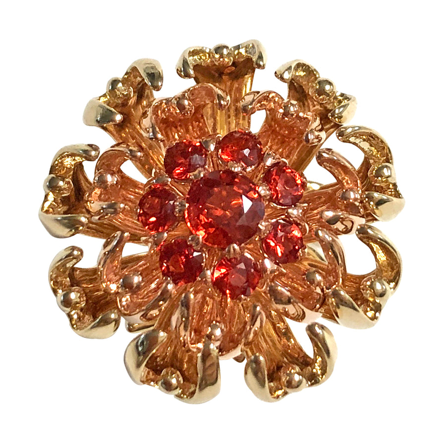 Fiery Dance ring gold and gemstones