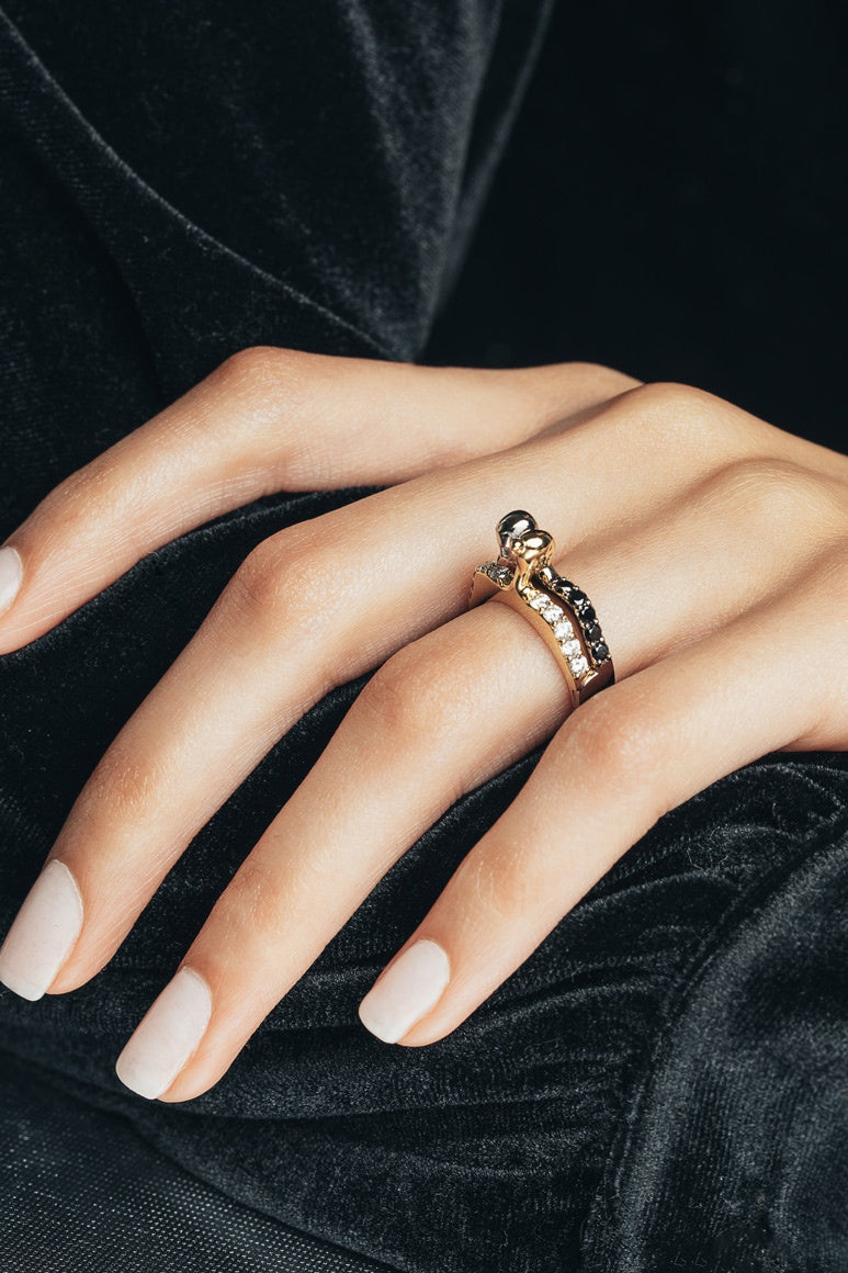 Always Together ring gold and diamonds