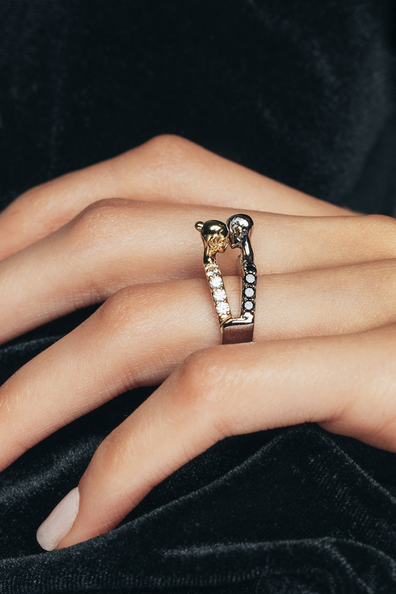 Always Together ring gold and diamonds