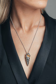 Shell necklace silver