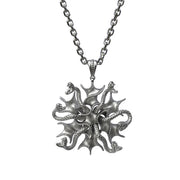 Medusa Gorgona necklace silver