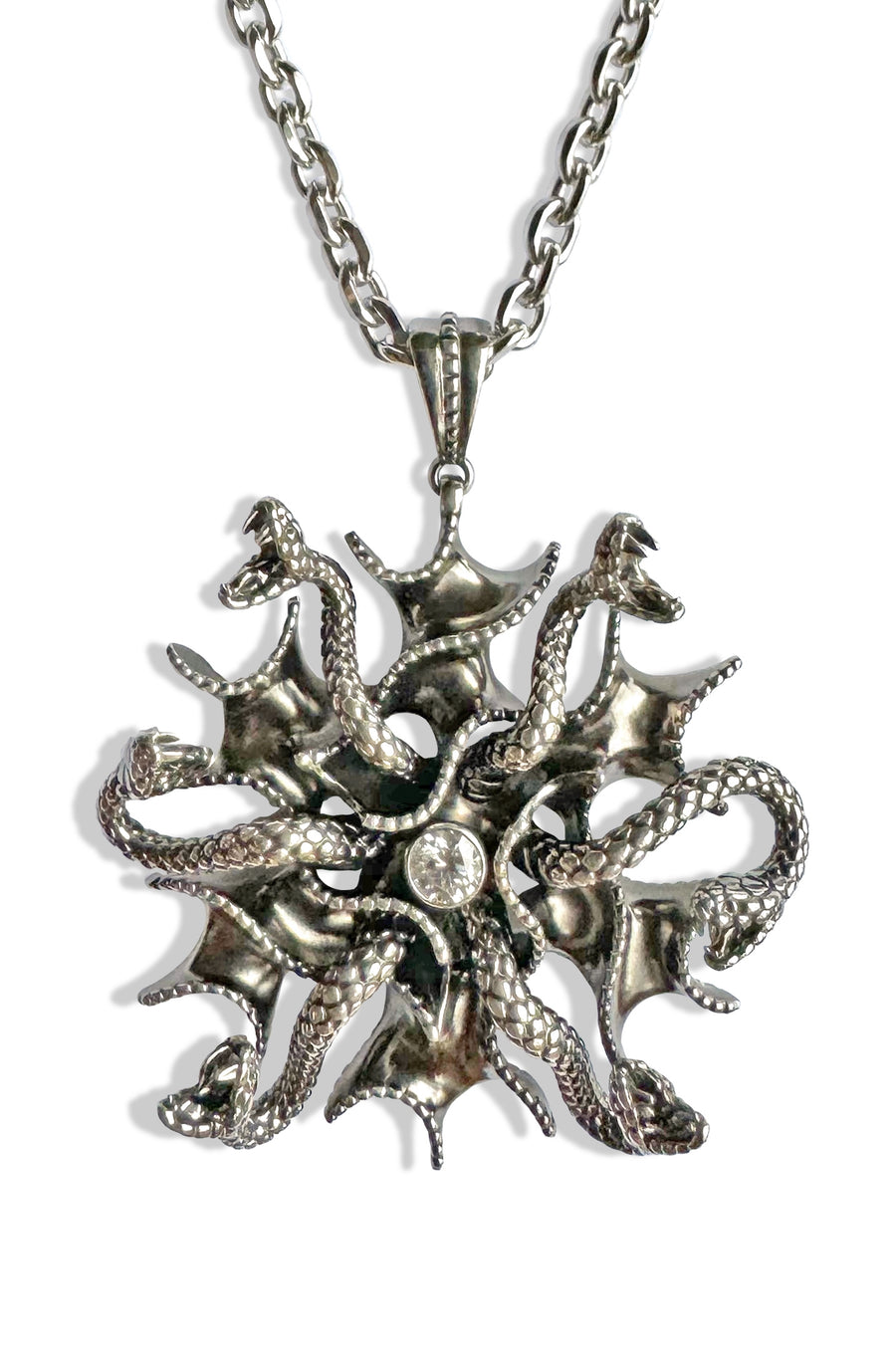 Gorgona necklace silver