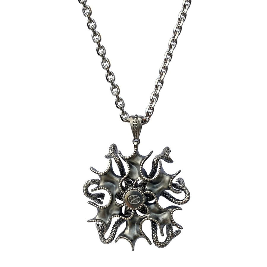 Medusa Gorgona necklace silver