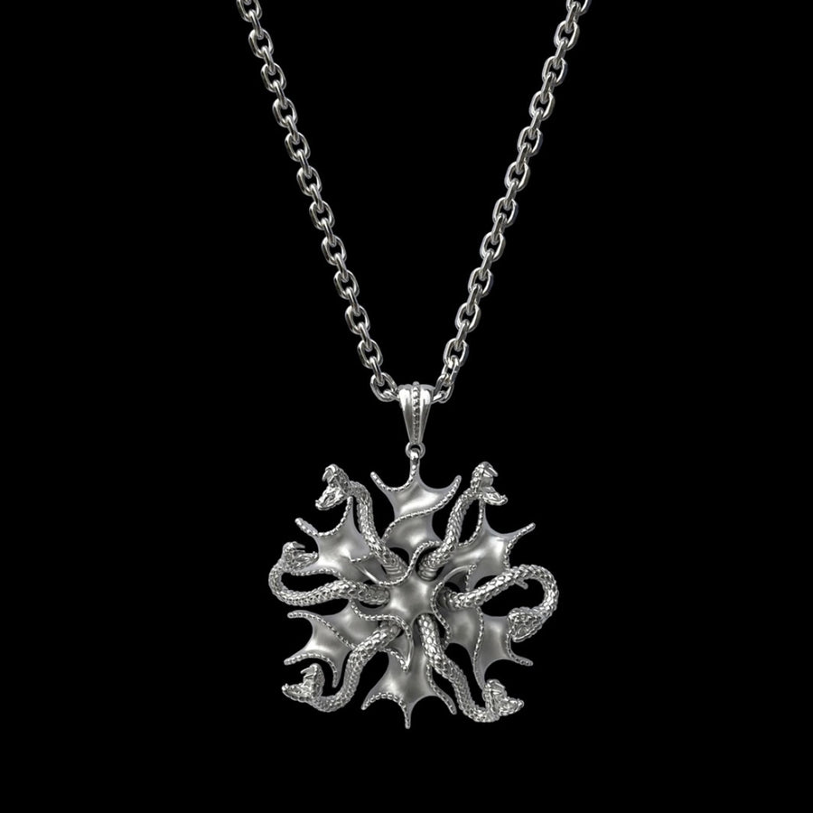 Medusa Gorgona necklace silver