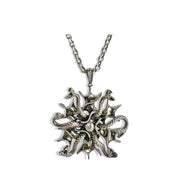 Medusa Gorgona necklace silver